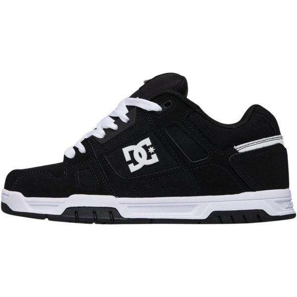 2026 DC Shoes Mens Stag Trainers 320188 - Black / Black / White